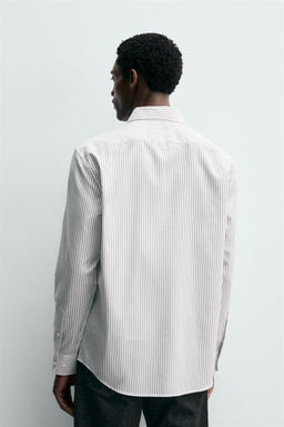 CAMISA ESTRUCTURA EASY CARE / Rayas marrones - Zara фото 3