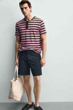 BERMUDA REGULAR FIT ESTRUCTURA / Marino - Zara фото 6
