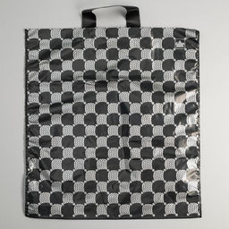 Цена за 50 шт. Пакет «Серебряные соты» полиэтиленовый, с петлевой ручкой, 40×44 см, 43 мкм