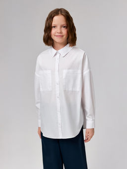 ACOOLA / Блузка детская для девочек Kort молочный  фото 7