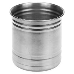 Банка для сыпучих продуктов из нержавеющей стали 0,7л, д10см, h10,5см, крышка пластмассовая с пароотводом, в коробке (Китай) - Домашняя мода фото 2