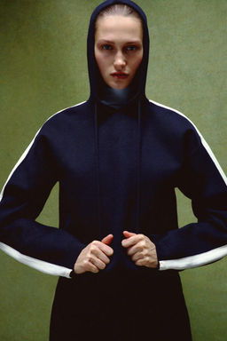 KNIT SWEATSHIRT WITH SIDE STRIPE - Zara фото 2