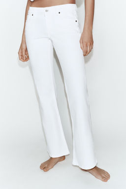 JEANS TRF BOOTCUT TIRO BAJO / Blanco - Zara фото 2