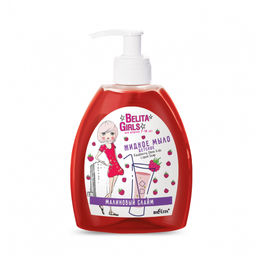 Belita Girls 7-10лет Мыло жидкое Малиновый слайм 300мл