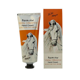 Крем для рук с конским жиром FARMSTAY Visible Differerce Hand Cream Horse Oil, 100ml