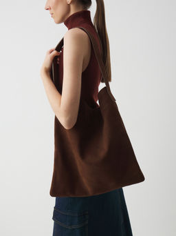 Женский шоппер MAISON DAVID CAROL Артикул 4645188, коричневый  фото 5