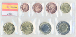 Годовой набор монет Евро 2023 года Испания (в блистере)