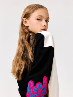 ACOOLA / Куртка детская для девочек Tahat черно-белый  фото 5