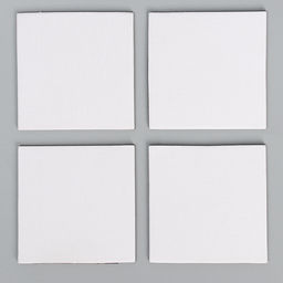 Набор холстов на магните «Квадрат», 7.5 см, 4 шт.