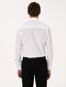 Beyaz Slim Fit Uzun Kollu G_mlek - Pierre cardin фото 5
