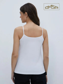 OmT_D1001 Майка Топженская, COTTON - bianco - Omsa фото 2