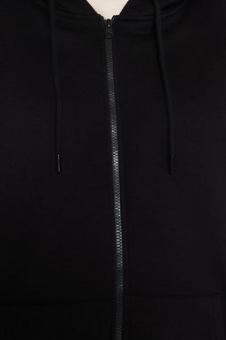 TRENDYOL MAN Siyah Buyuk Beden Oversize Kapusonlu Sweatshirt TMNAW24AO00003 - Trendyolmilla фото 5
