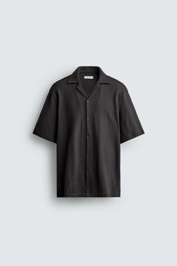CAMISA REGULAR FIT ESTRUCTURA / Carb?n - Zara фото 7