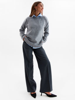 Джемпер женский MINAKU: Knitwear collection, светло-серый, размер 46-48  фото 2