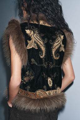 ZW COLLECTION LIMITED EDITION EMBROIDERED WAISTCOAT - Zara фото 3