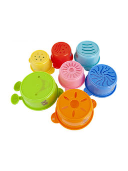 VAL KTR-CR7 Пирамидка-стаканчики круглые 7шт, сумка в компл., ПУТЕШАСТИКИ, шт