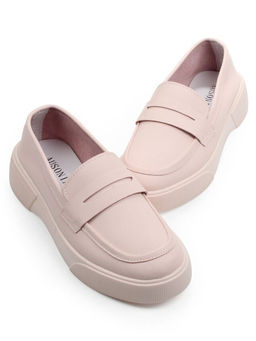 03-YD122-1 PINK Лоферы женские (натуральная кожа)