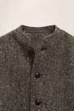 AGES 6-10 / LIMITED EDITION WOOL BLEND STAND COLLAR COAT - Zara фото 3