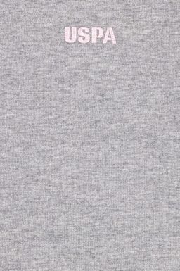 U. S. Polo Assn Детский серый меланжевый базовый свитшот с круглым вырезом - U.s. polo assn фото 3