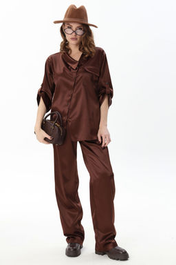 Брюки NIKVA н705-19 шоколад