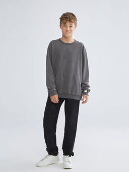 Bisiklet Yaka Erkek ?ocuk Sweatshirt