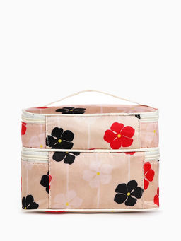 Косметичка - органайзер на молнии, с отделами, с рисунком, бежевая - Simaland фото 2