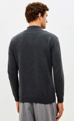 Джемпер F521-1565 d.grey melange - Fine joyce фото 6