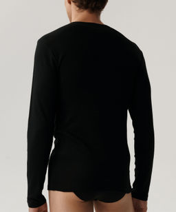 ATLANTIC BMV-049 Лонгслив Basic черный фото 3