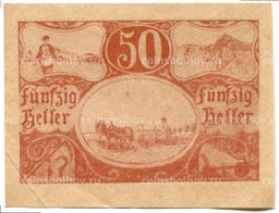 Банкнота 50 геллеров 1920 года Австрия Унтергайсбах (нотгельд)