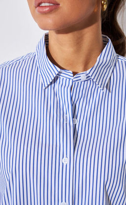 Рубашка д/р F512-1103 blue-white - Fine joyce фото 6