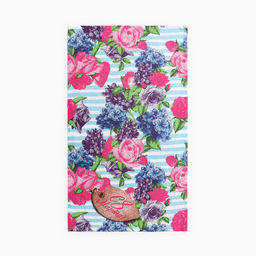 Набор полотенец кух. Доляна Счастье 35х60см-4 шт, 100% хл, рогожка 160 г/м2  фото 4