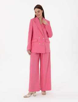 Pembe Comfort Fit keten Ceket - Pierre cardin фото 4