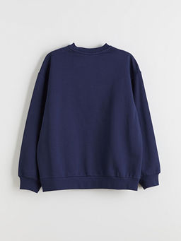 Bisiklet Yaka Cinnamoroll Bask?l? K?z ?ocuk Sweatshirt