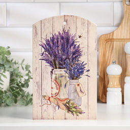 Доска сувенирная Лавандовый букет 18х30 см