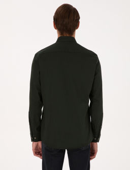 Haki Regular Fit Uzun Kollu G_mlek - Pierre cardin фото 5