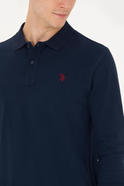 U. S. Polo Assn / Мужской темно-синий базовый свитшот - U.s. polo assn фото 21