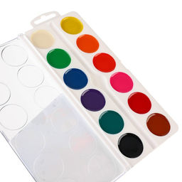 Краски акварельные, 12 цветов, без кисти, Минни Маус