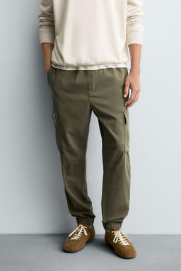 SLIM FIT CARGO TROUSERS - Zara фото 28