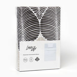 КПБ LoveLife 1.5 сп Инверсия 147*210,150*215,50*70 -1 шт,100% хлопок,бязь 120 г/м2  фото 5