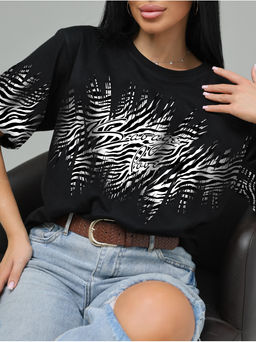 Футболка Саваж Зебра Белый женская - София фото 4