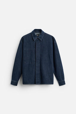 DENIM OVERSHIRT - Zara фото 6