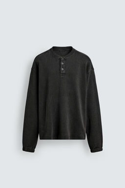 SUDADERA CUELLO PANADERO ESTRUCTURA / Antracita oscuro