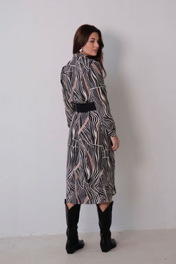 Платье-рубашка с английским воротником принт - Martichelli фото 224