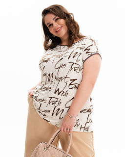 Футболка с рукавом кимоно из Искусственного шёлка - Sahar art lab фото 2