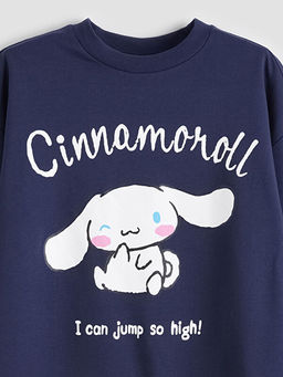 Bisiklet Yaka Cinnamoroll Bask?l? K?z ?ocuk Sweatshirt