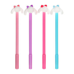 Цена за 12 шт. Ручка-прикол Calligrata «Зайка», чёрный стержень, гелевая, МИКС