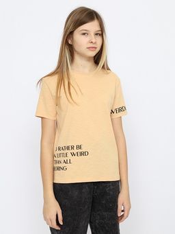 CRB wear/CWJG 63392-31-346 Футболка для девочки,бежевый/Ex.Cherubino