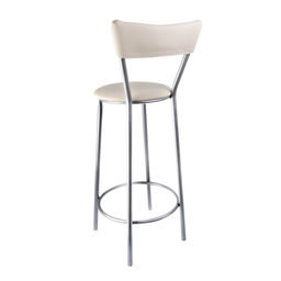 Стул барный «Клик Мебель», с мягкой спинкой, искусственная кожа, цвет светло - бежевый
