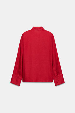 CAMISA LINO 100% ZW COLLECTION / Rojo