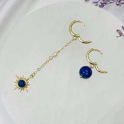 Серьги из Лазурита и Жемчуга